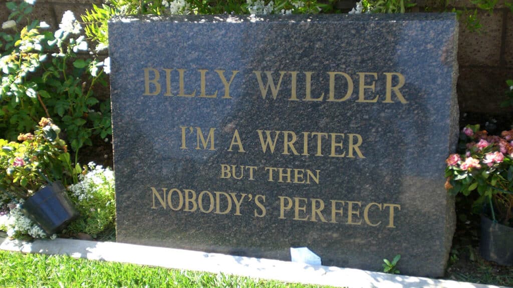 Billy Wilder, gravestone