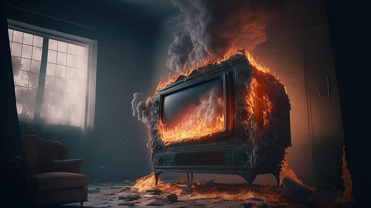 Television on Fire