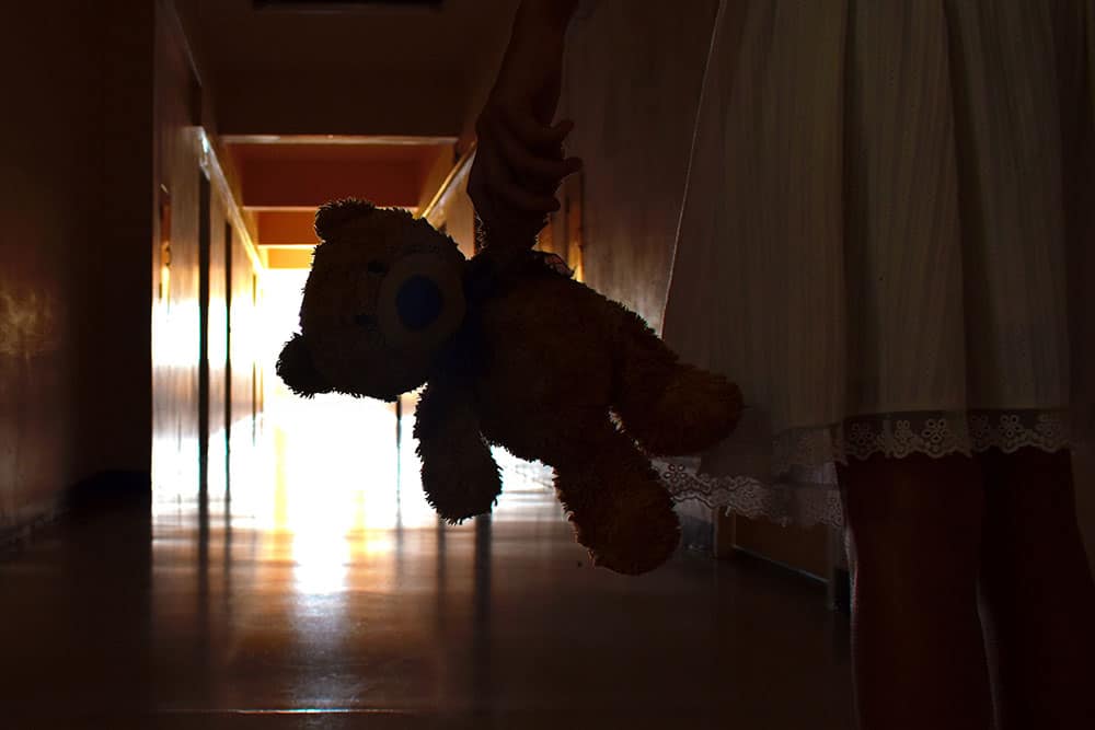 Child, Teddy Bear, Scary