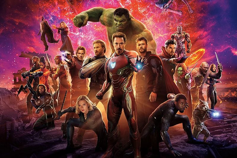 AVENGERS INFINITY WAR IMAX POSTER MARVEL IRON MAN CAPTAIN AMERICA HULK  BARNES