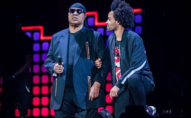 Stevie Wonder Takes a Knee as Green Day and Others Also Speak Out at Global Citizen Festival