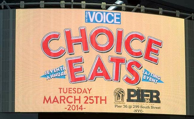 ‘Choice Eats’ Recap: 25 March 2014 – Pier 36, New York