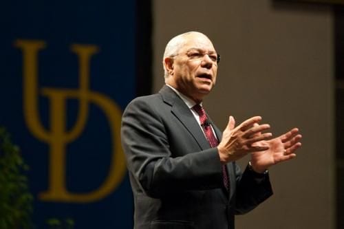 Colin Powell: 3 November 2009 – University of Delaware