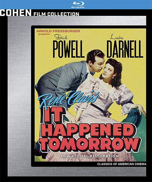 René Clair: It Happened Tomorrow | Cohen Blu-ray cover (2021)