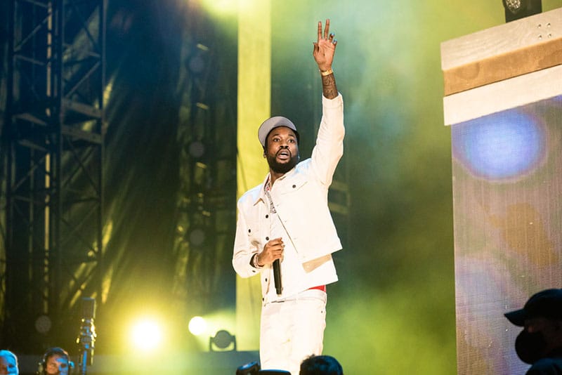 Meek Mill performs at 2021 Global Citizen Live: New York on