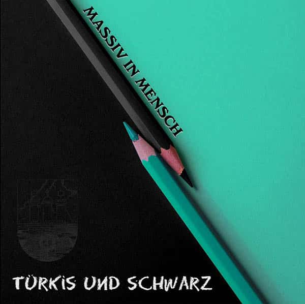 Massiv in Mensch - Turkis und Schwarz