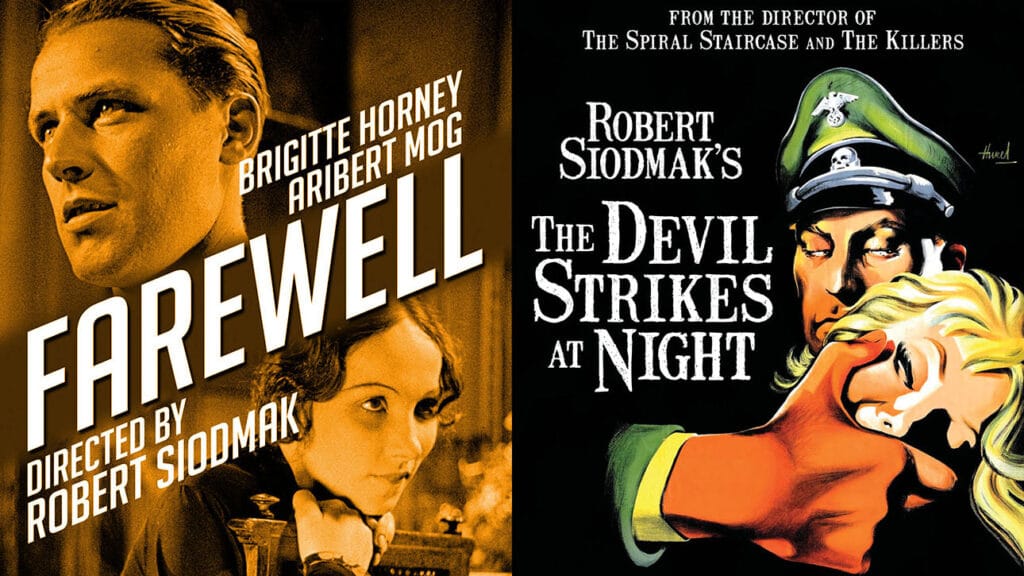Robert Siodmak: Farewell and The Devil Strikes at Night: featured image
