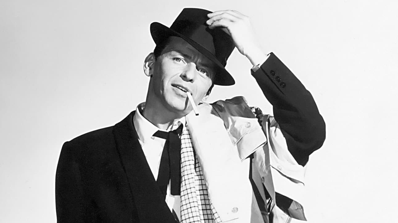 Frank Sinatra in 1957 publicity shot for Pal Joey by Columbia Pictures. Public Domain.